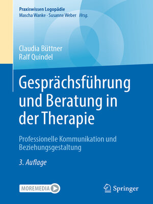 cover image of Gesprächsführung und Beratung in der Therapie